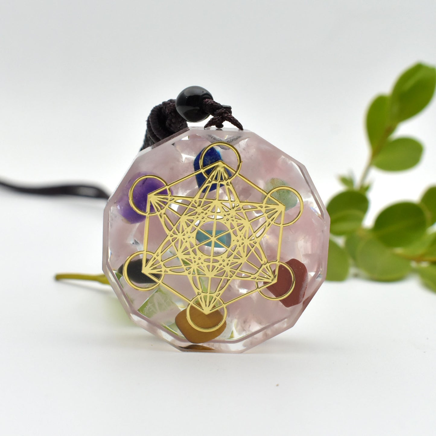 Noxypera Crystal Gem Chakra Reiki Healing Energy Orgonite Necklace