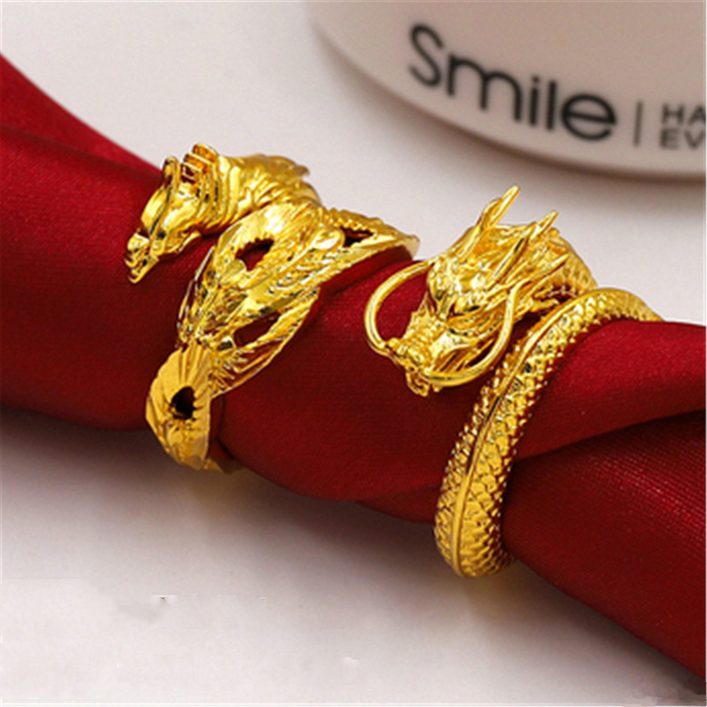 Noxypera Dragon And Phoenix Ring