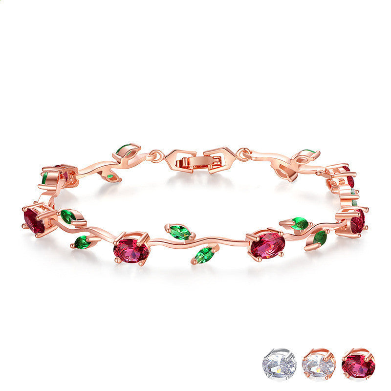 Noxypera Silver Plated Crystal Bracelet