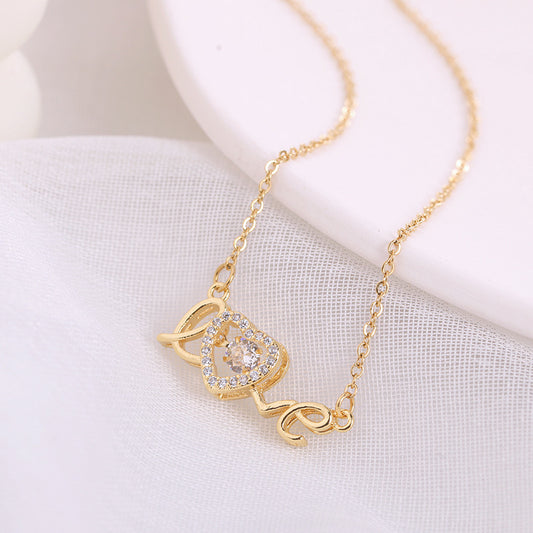 Noxypera Titanium Steel Clavicle Chain Necklace