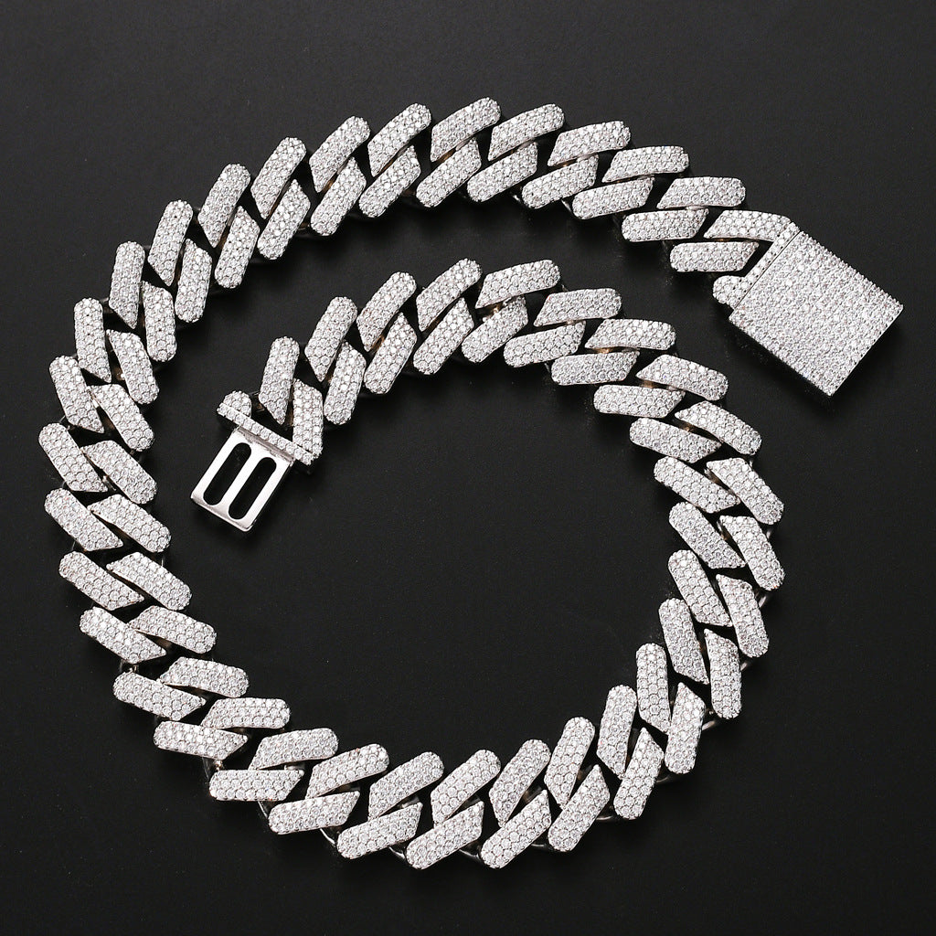 Noxypera Zircon Hip Hop Necklace