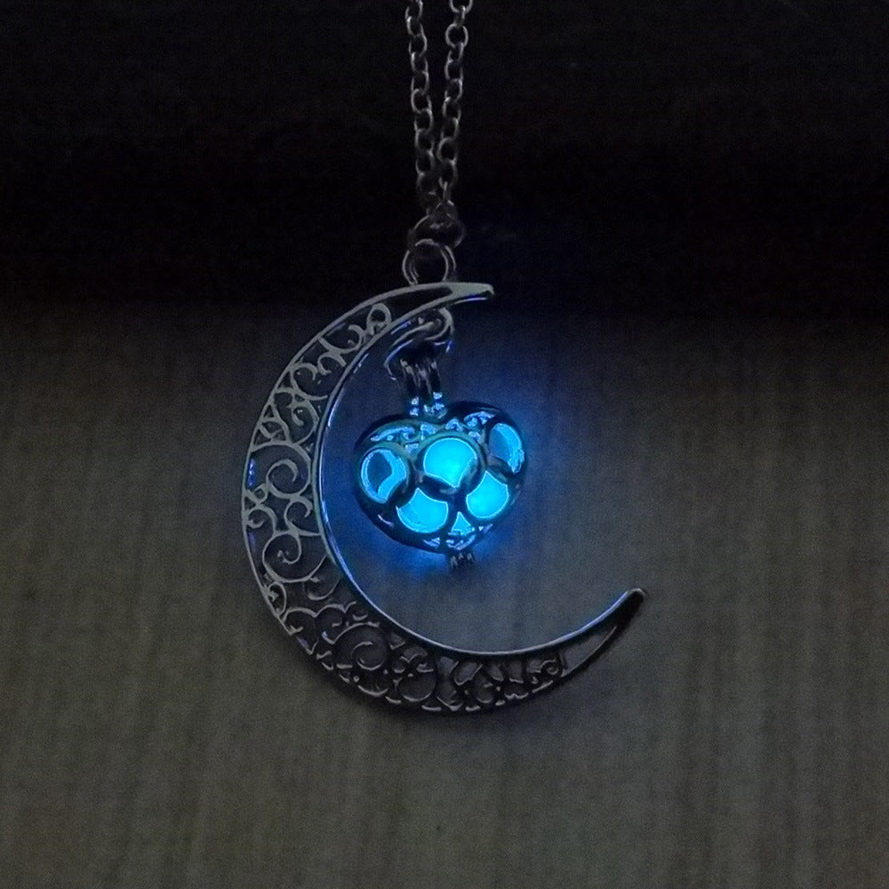 Noxypera Glowing Silver Plated Chain Necklaces