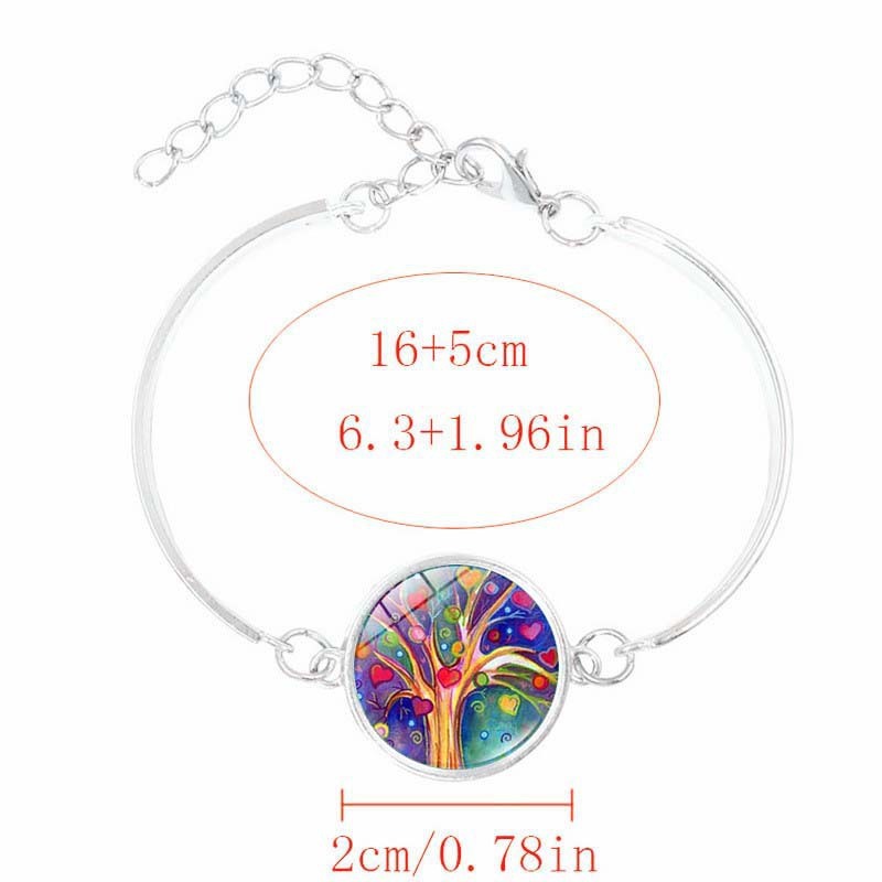 Noxypera Tree of Life Time Gemstone Earrings Necklace Set
