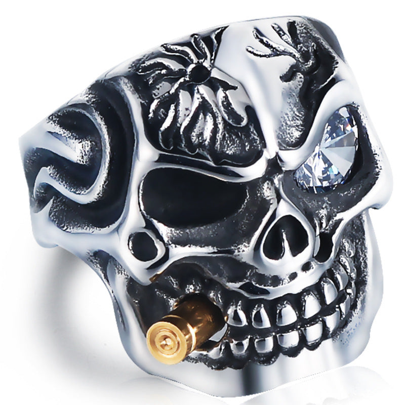 Noxypera Skull Steel Ring