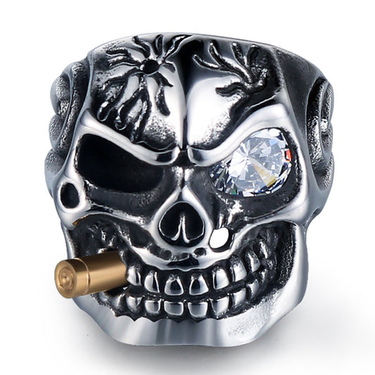 Noxypera Skull Steel Ring