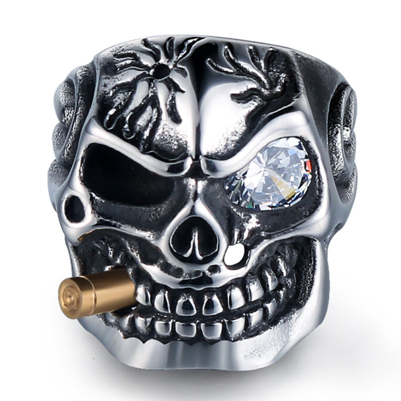 Noxypera Skull Steel Ring