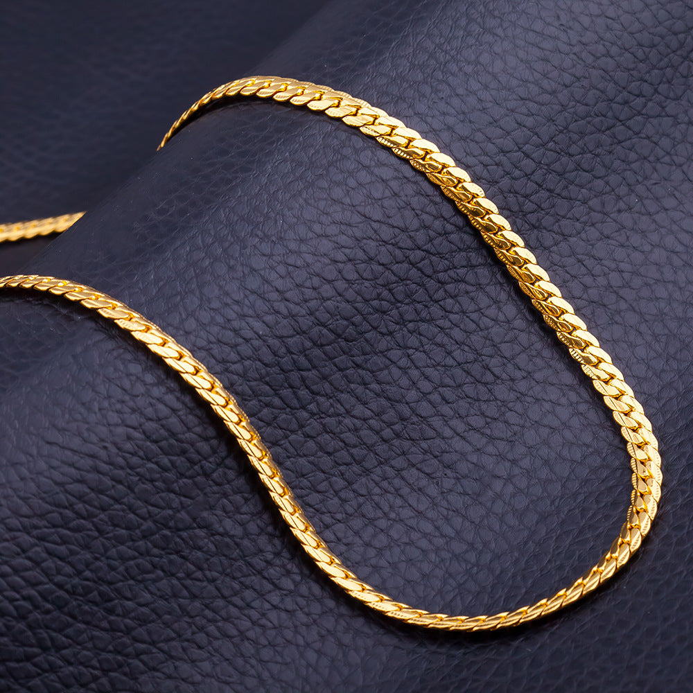 Noxypera 18K Plated 5MM Full Side Necklace