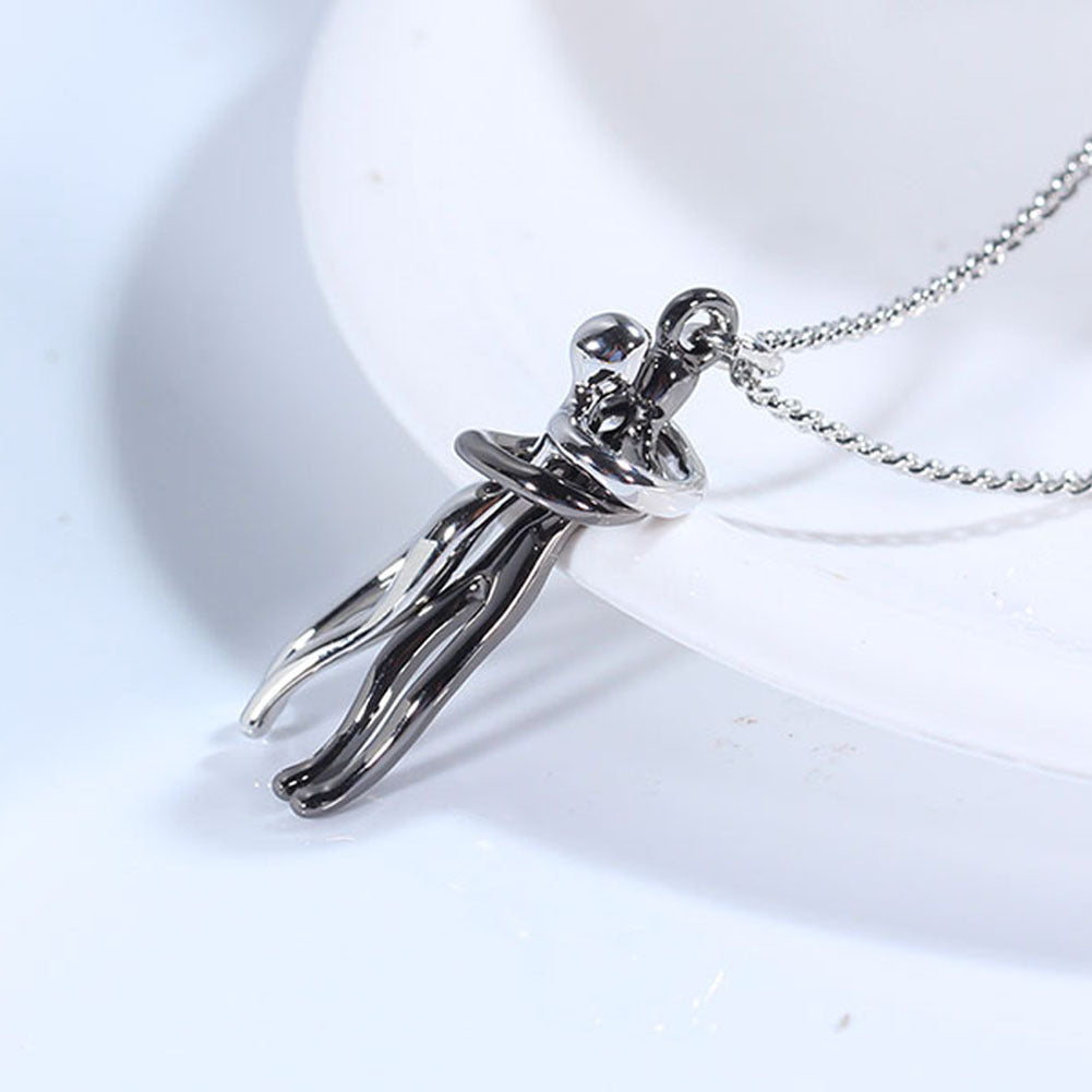 Noxypera Love Couple Hug Unisex Necklace