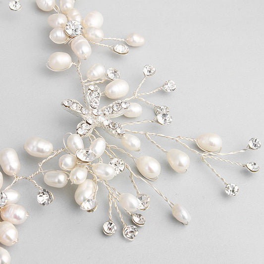 Noxypera Pearl Necklace And Earring Set