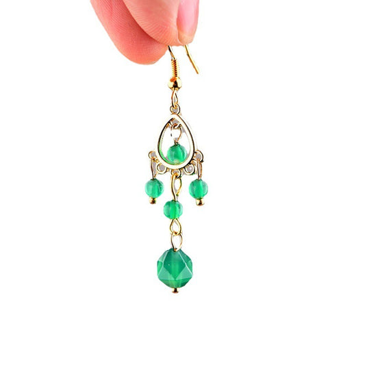 Noxypera Green Agate Earrings