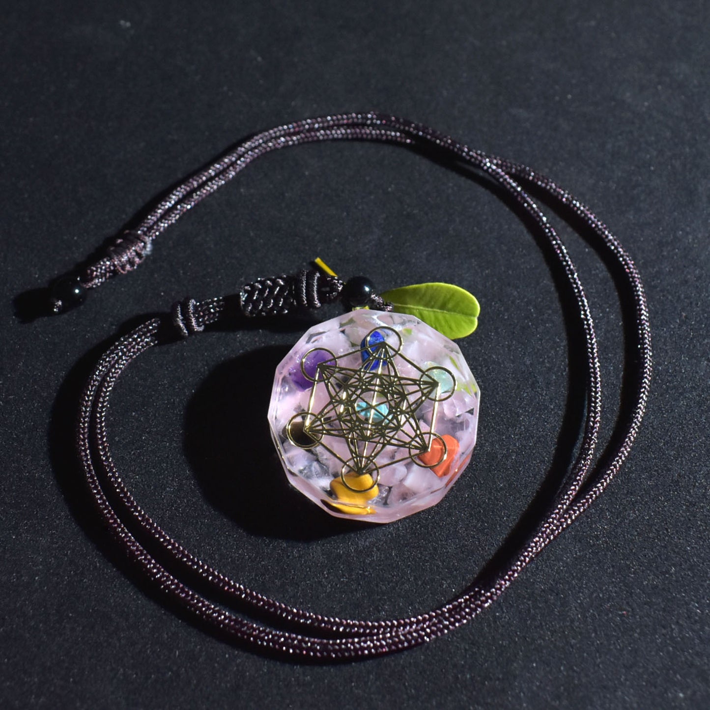 Noxypera Crystal Gem Chakra Reiki Healing Energy Orgonite Necklace
