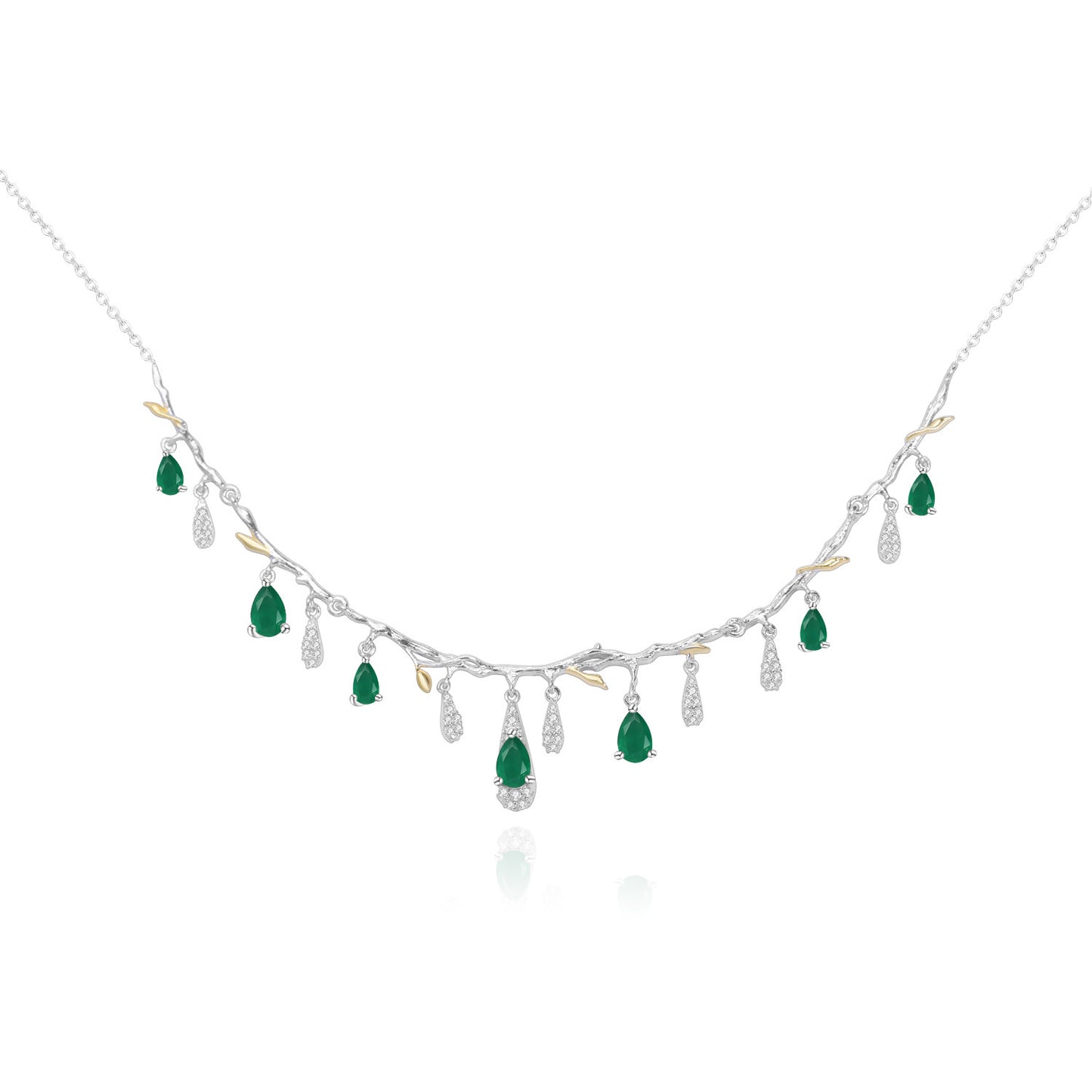 Noxypera S925 Silver Natural Topaz Necklace