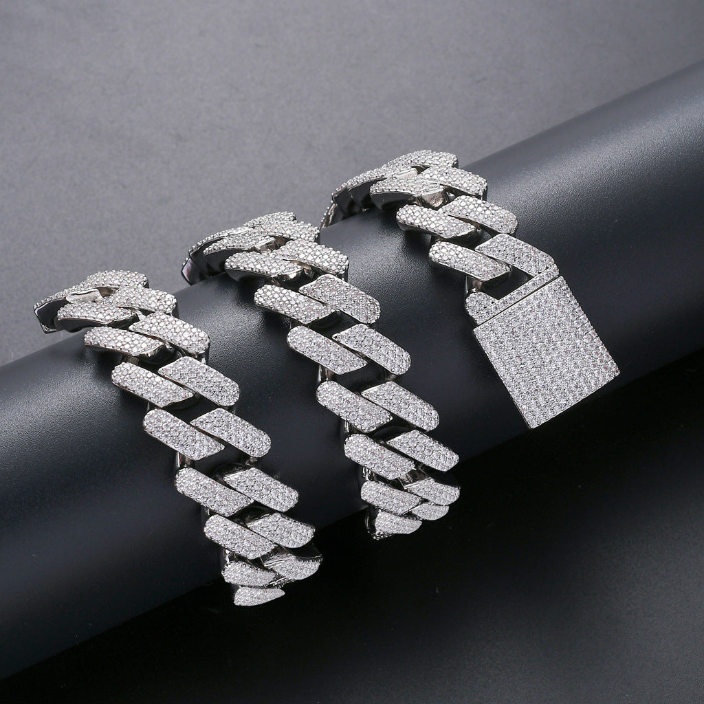Noxypera Zircon Hip Hop Necklace