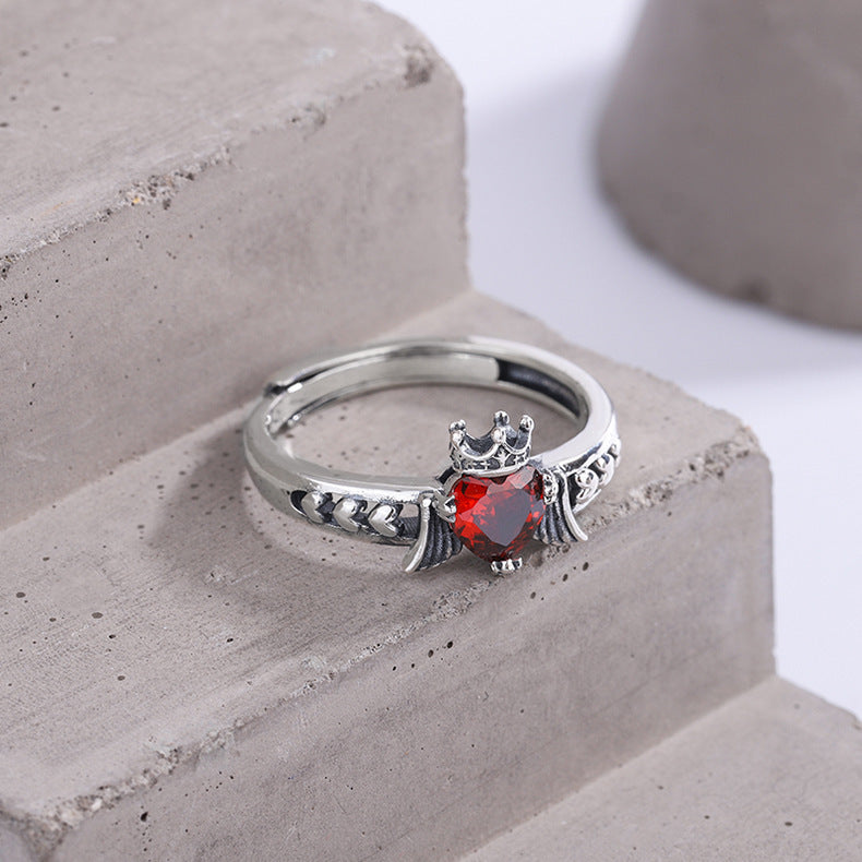 Noxypera S925 Silver Ruby Ring