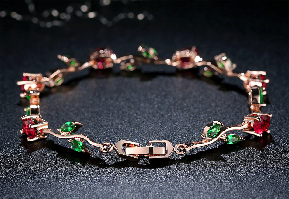 Noxypera Silver Plated Crystal Bracelet