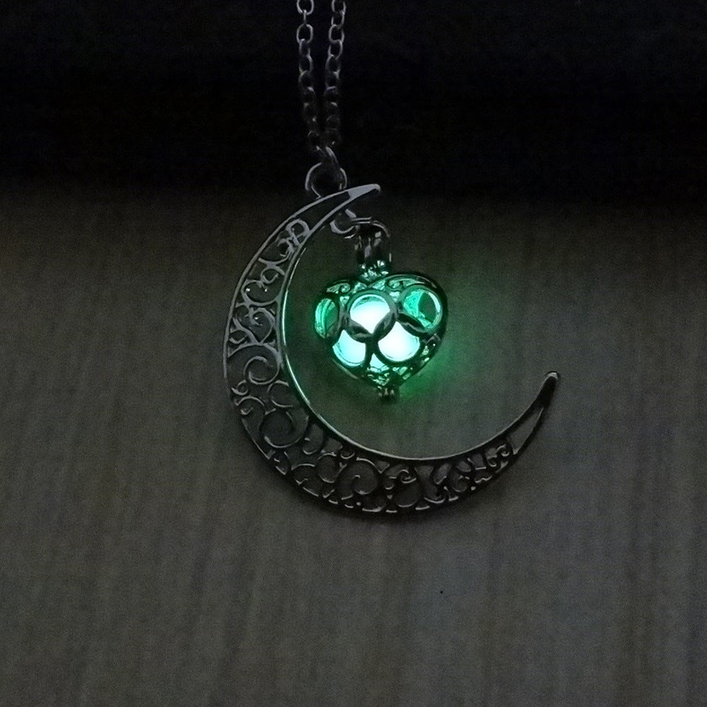 Noxypera Glowing Silver Plated Chain Necklaces