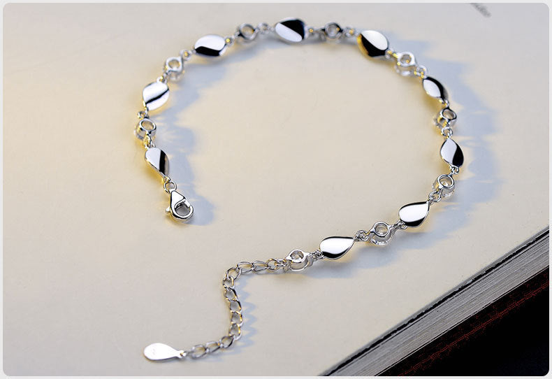 Noxypera 925 Sterling Silver Diamond-Encrusted  Bracelet