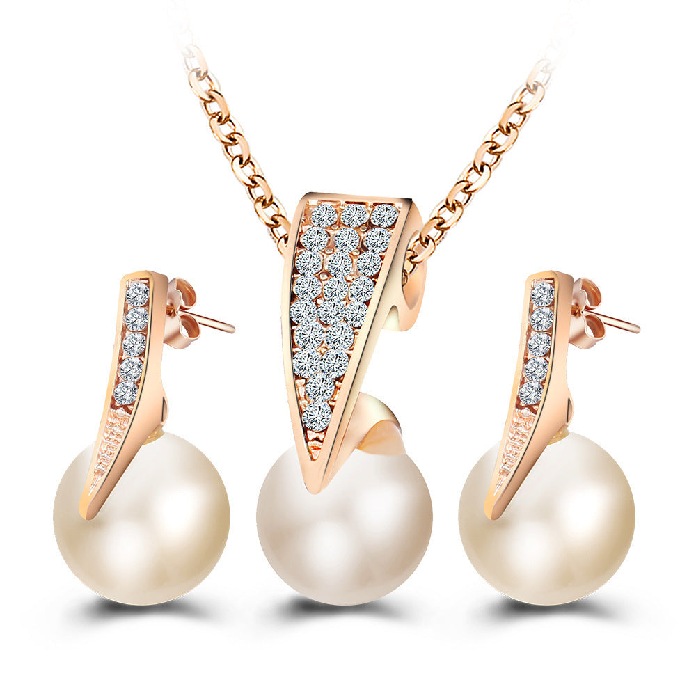 Noxypera 2-Piece Faux Pearl Necklace Set