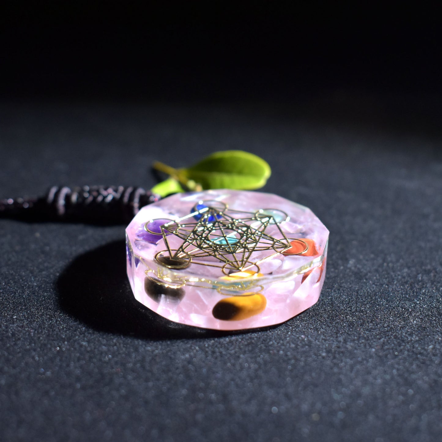Noxypera Crystal Gem Chakra Reiki Healing Energy Orgonite Necklace