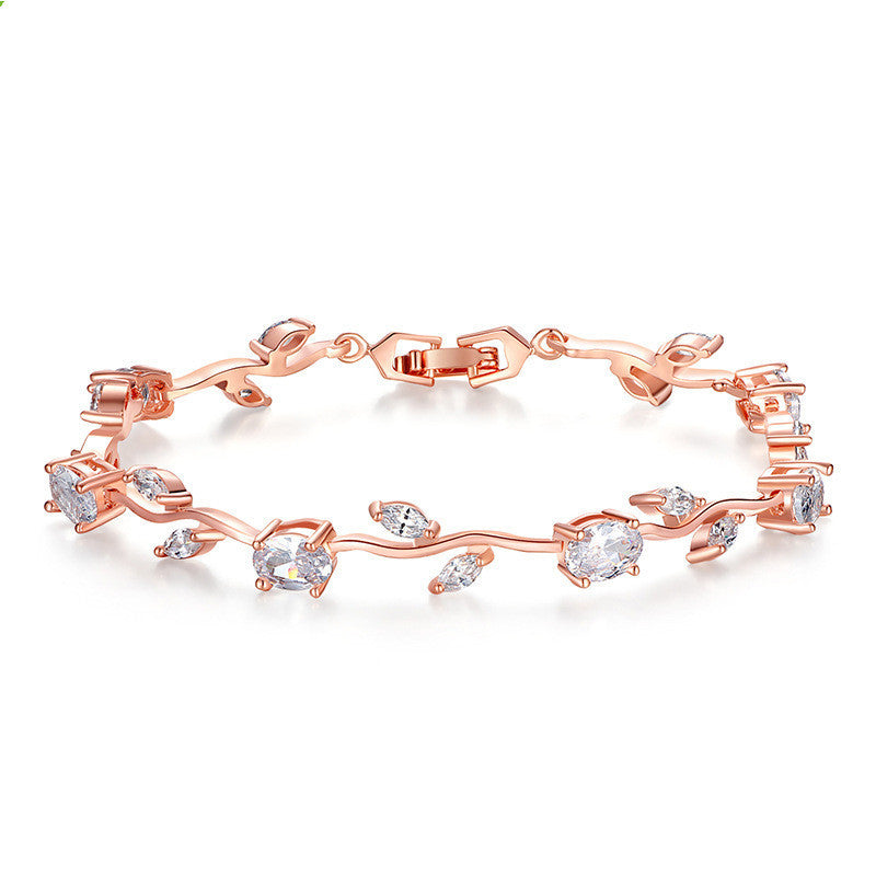 Noxypera Silver Plated Crystal Bracelet
