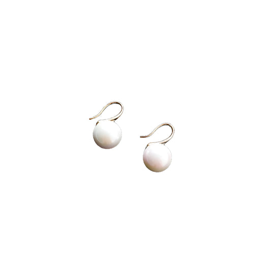 Noxypera 18K Thick Gold-Plated Pearl Earrings