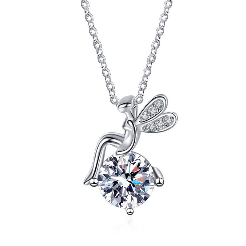 Noxypera Moissanite 925 Sterling Silver Farcent Necklace