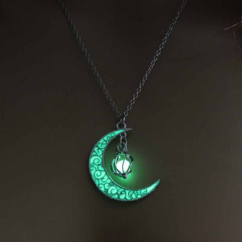 Noxypera Glowing Silver Plated Chain Necklaces
