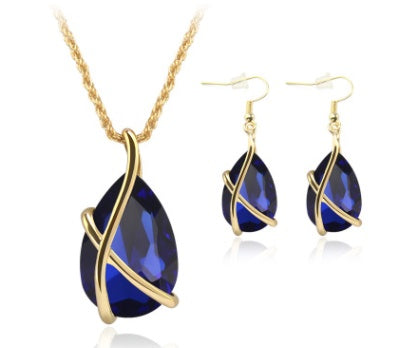 Noxypera Pendant Necklace Earrings Set