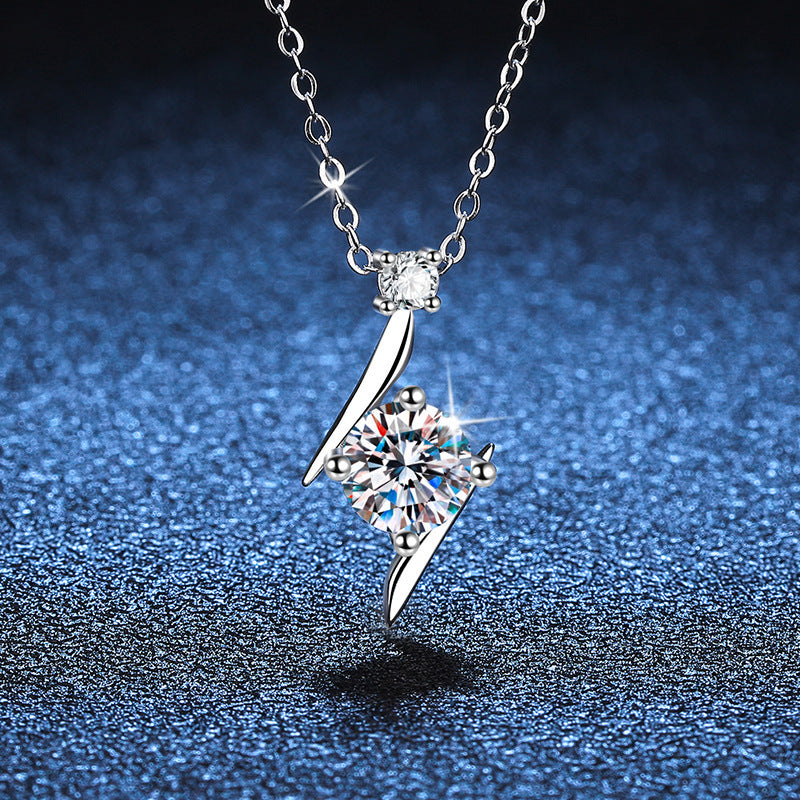Noxypera S925 Sterling Silver 1 Carat Moissanite Necklace