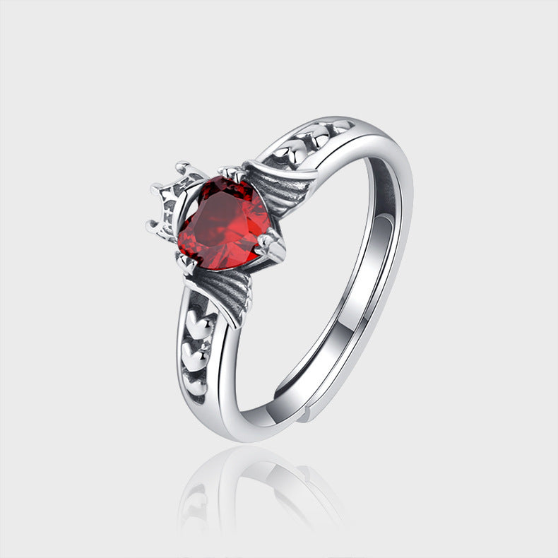 Noxypera S925 Silver Ruby Ring
