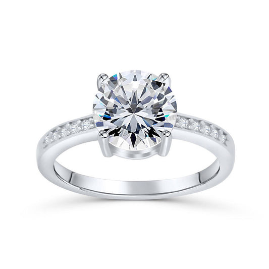 Noxypera 925 Sterling Silver Engagement Wedding Ring