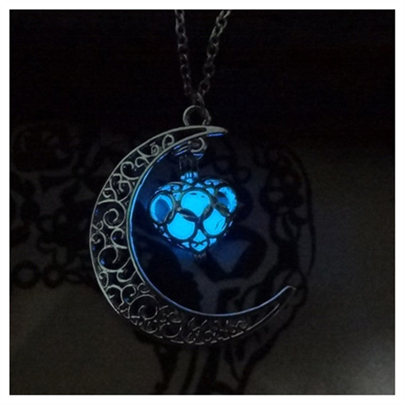 Noxypera Glowing Silver Plated Chain Necklaces