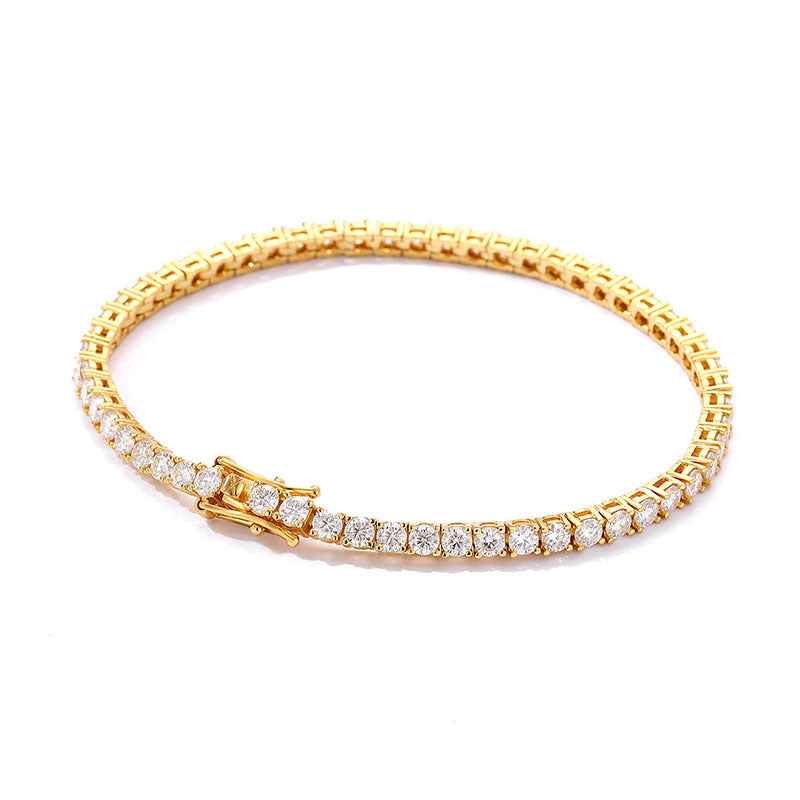 Noxypera S925 Sterling Silver 10 Points Moissanite Bracelet