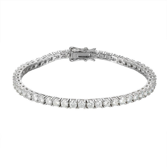 Noxypera S925 Sterling Silver 10 Points Moissanite Bracelet