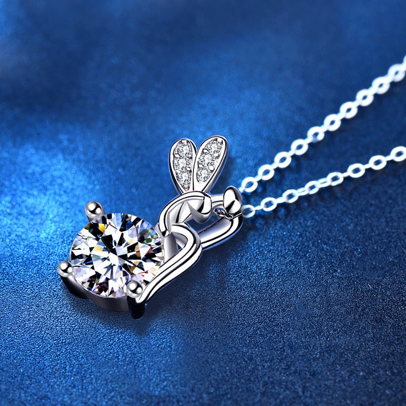 Noxypera Moissanite 925 Sterling Silver Farcent Necklace