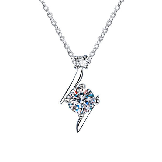 Noxypera S925 Sterling Silver 1 Carat Moissanite Necklace