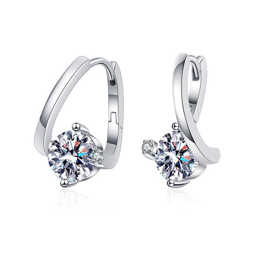 Noxypera 925 Silver Moissanite Affordable Luxury Earrings
