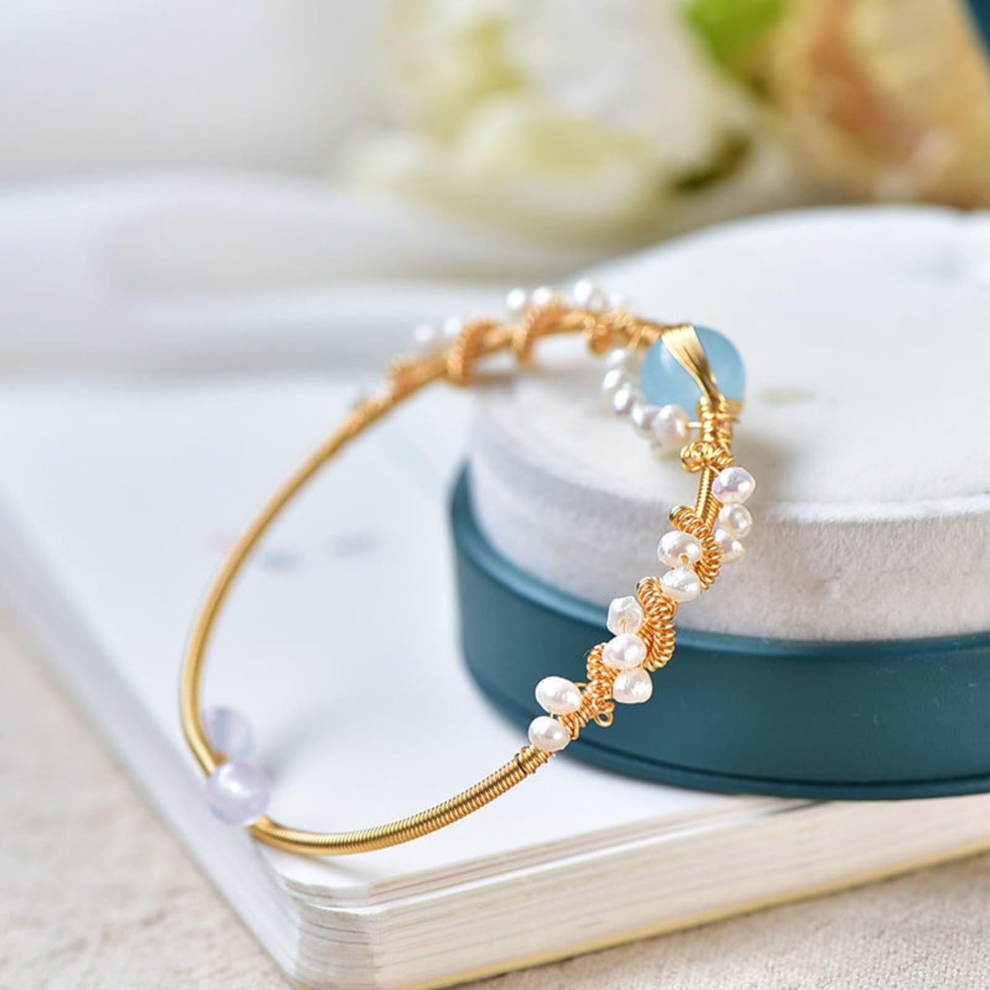 Noxypera Gold Plating Pearl Bracelets