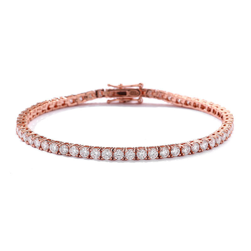 Noxypera S925 Sterling Silver 10 Points Moissanite Bracelet