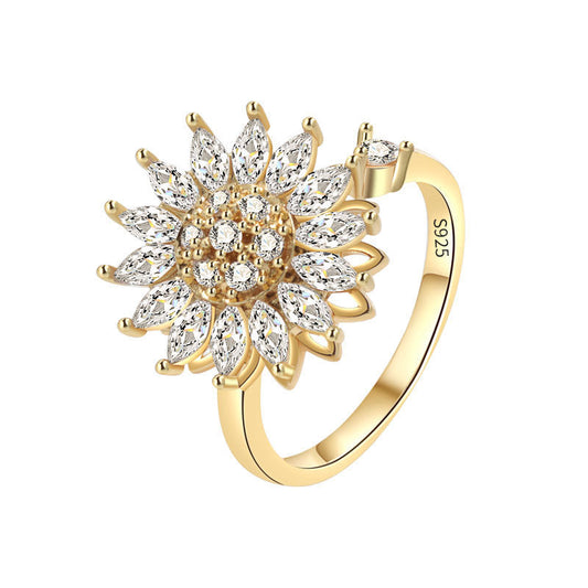 Noxypera S925 Sterling Silver Rotatable Ring